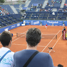 Disfrutando del torneo Godó